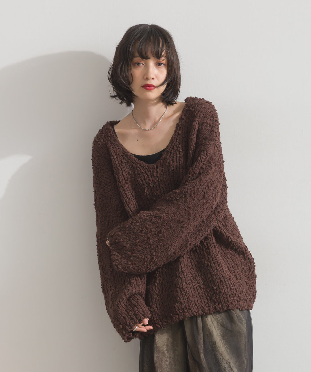 ブークレモールニットプルオーバー