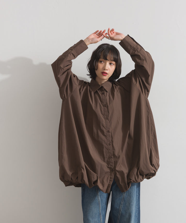 ナイロンタフタバルーンシャツ