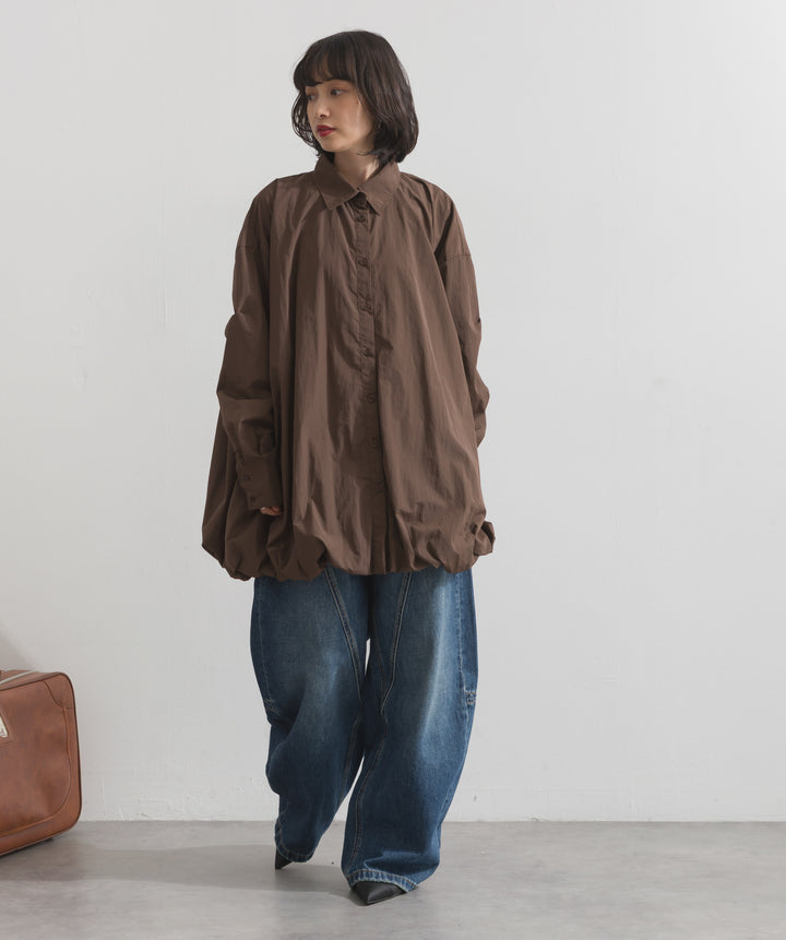 ナイロンタフタバルーンシャツ