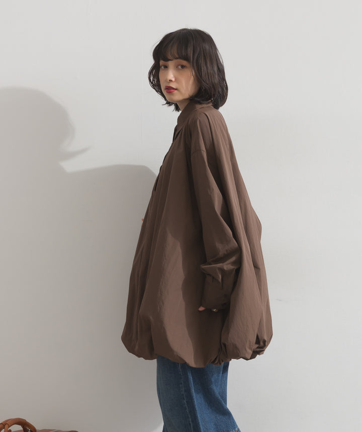 ナイロンタフタバルーンシャツ