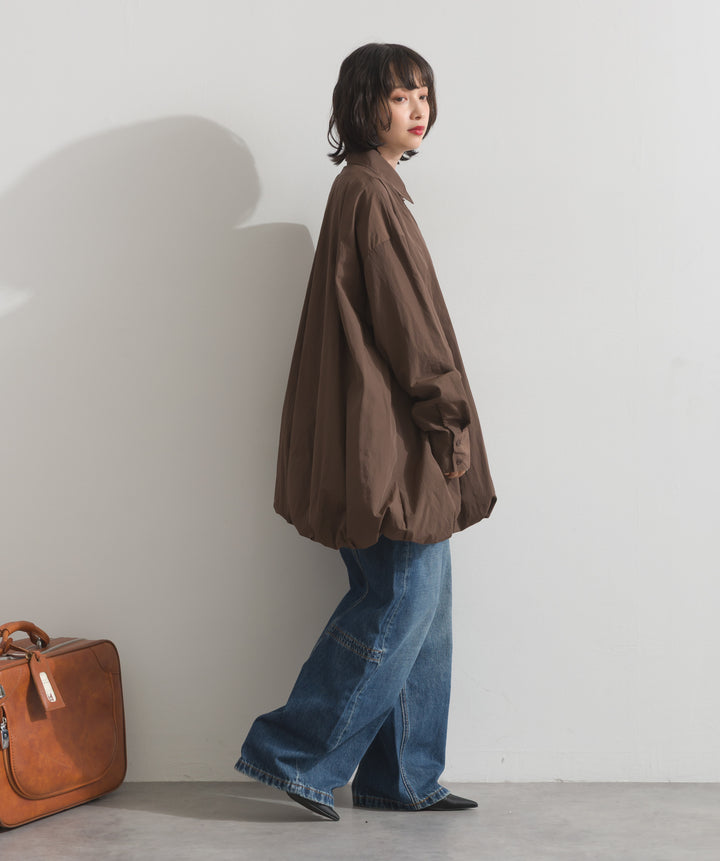 ナイロンタフタバルーンシャツ