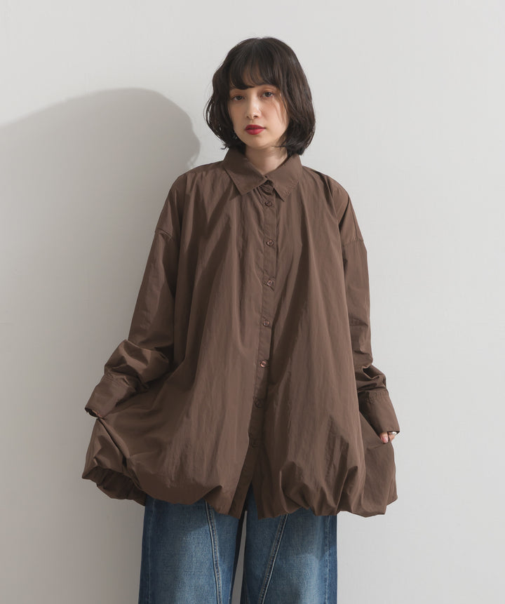 ナイロンタフタバルーンシャツ