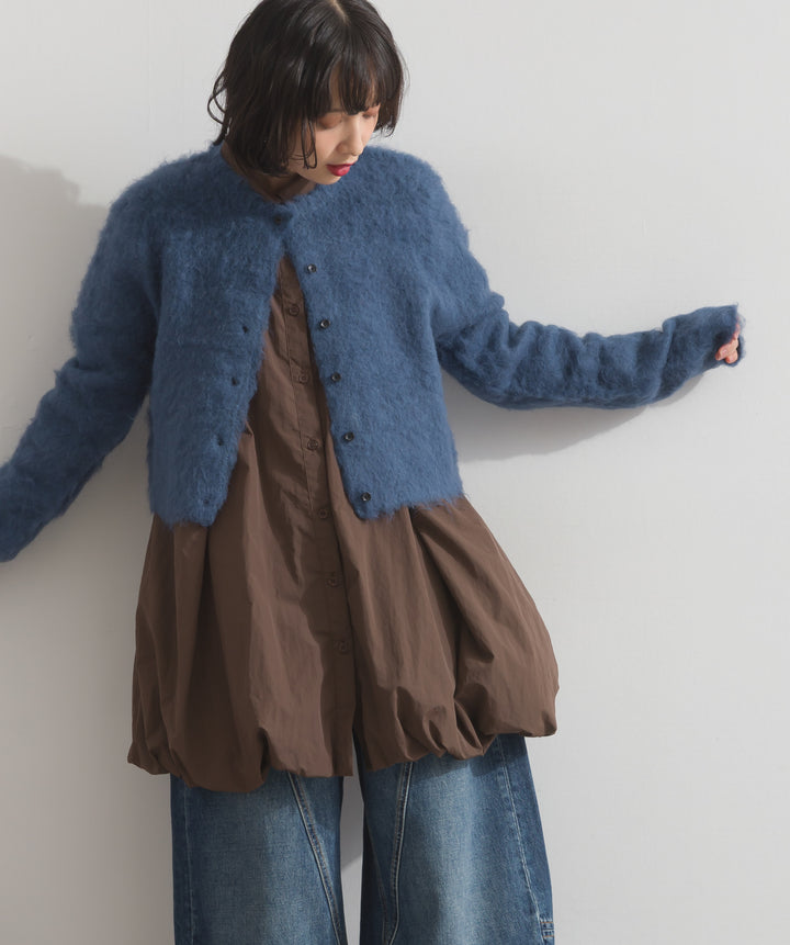 ナイロンタフタバルーンシャツ