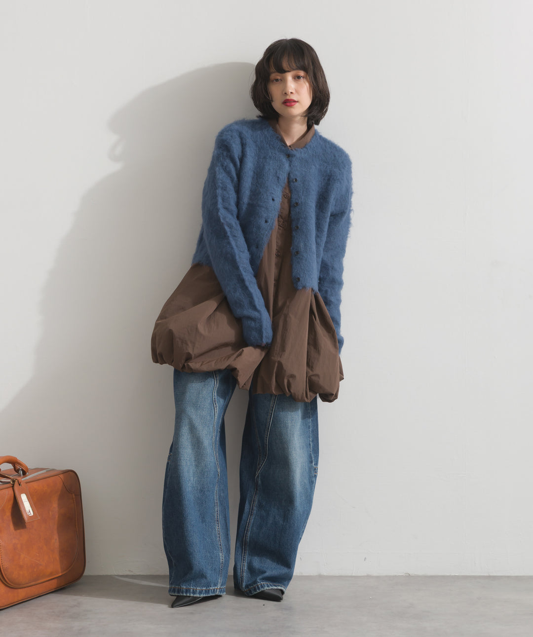 ナイロンタフタバルーンシャツ