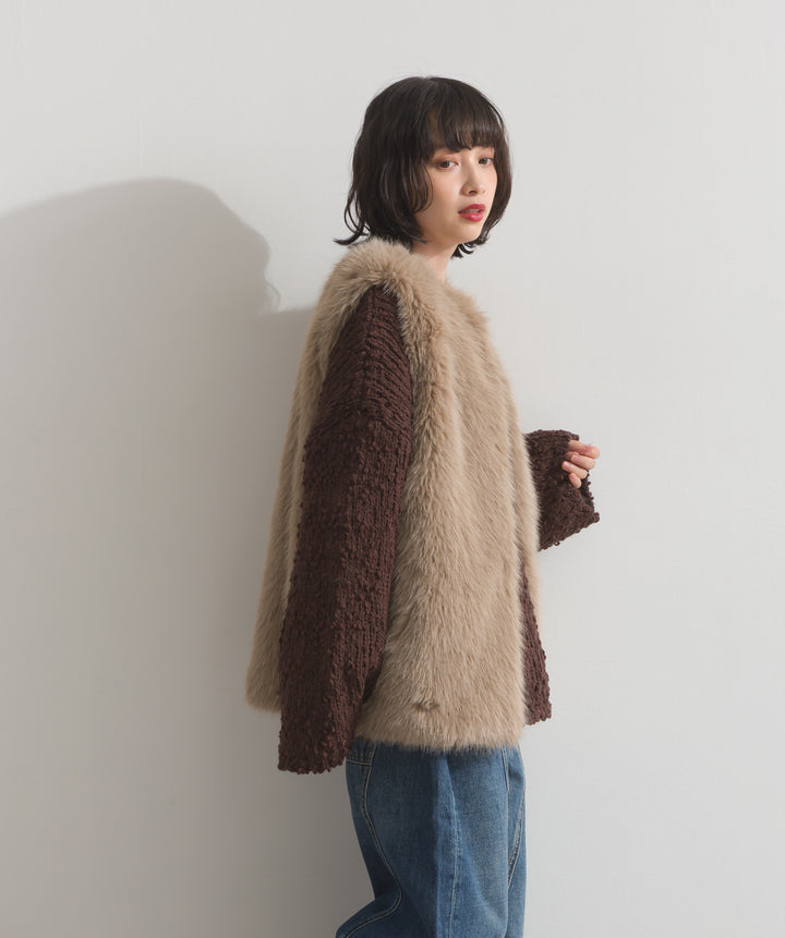 シャギーファーベスト