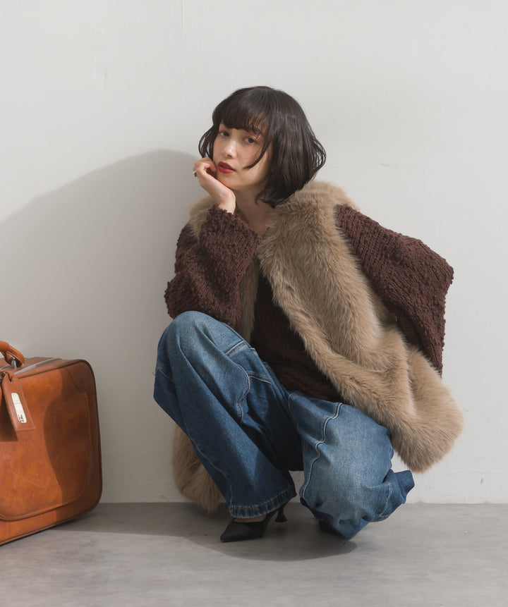 ブークレモールニットプルオーバー