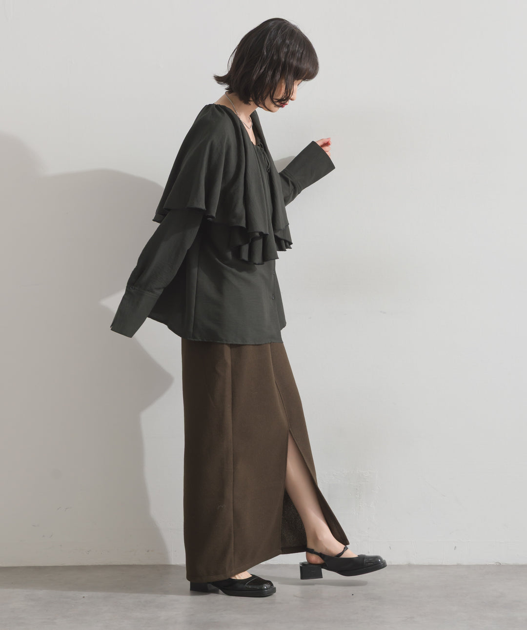 ウールライクタイトスカート