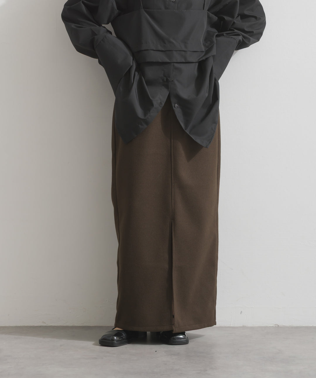 ウールライクタイトスカート