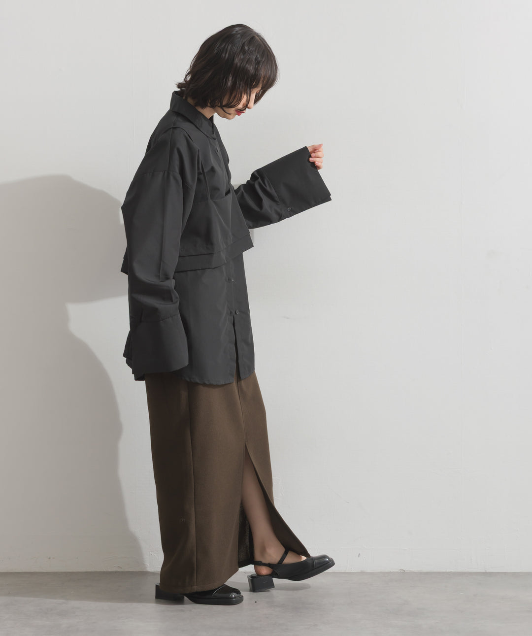 ウールライクタイトスカート