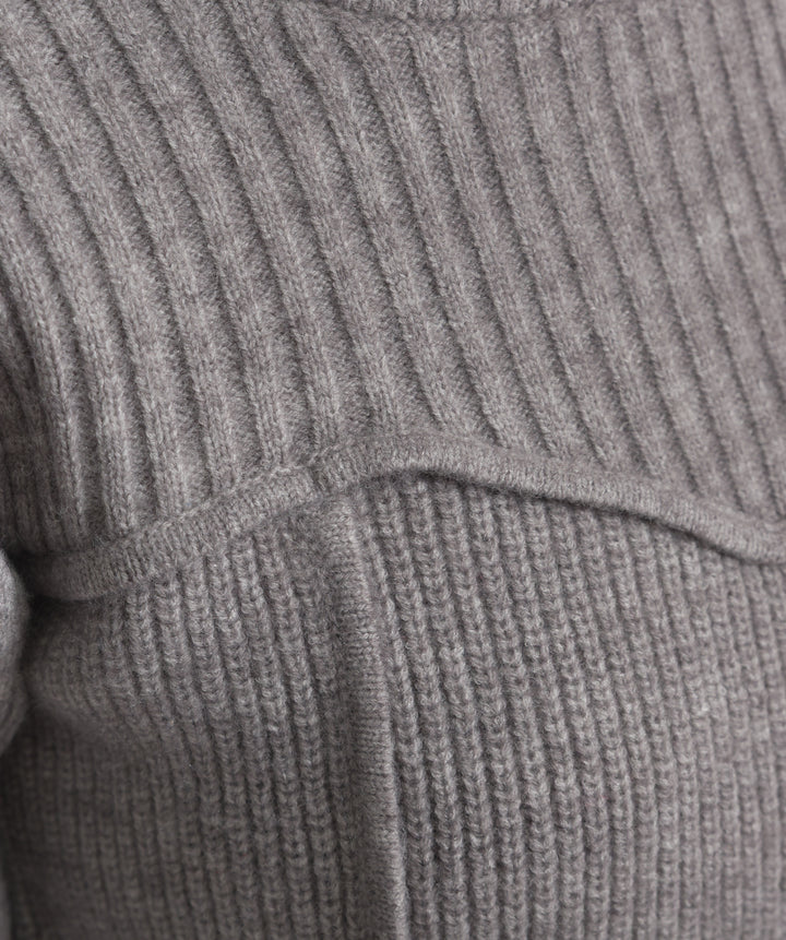 ビスチェデザインリブニットトップス