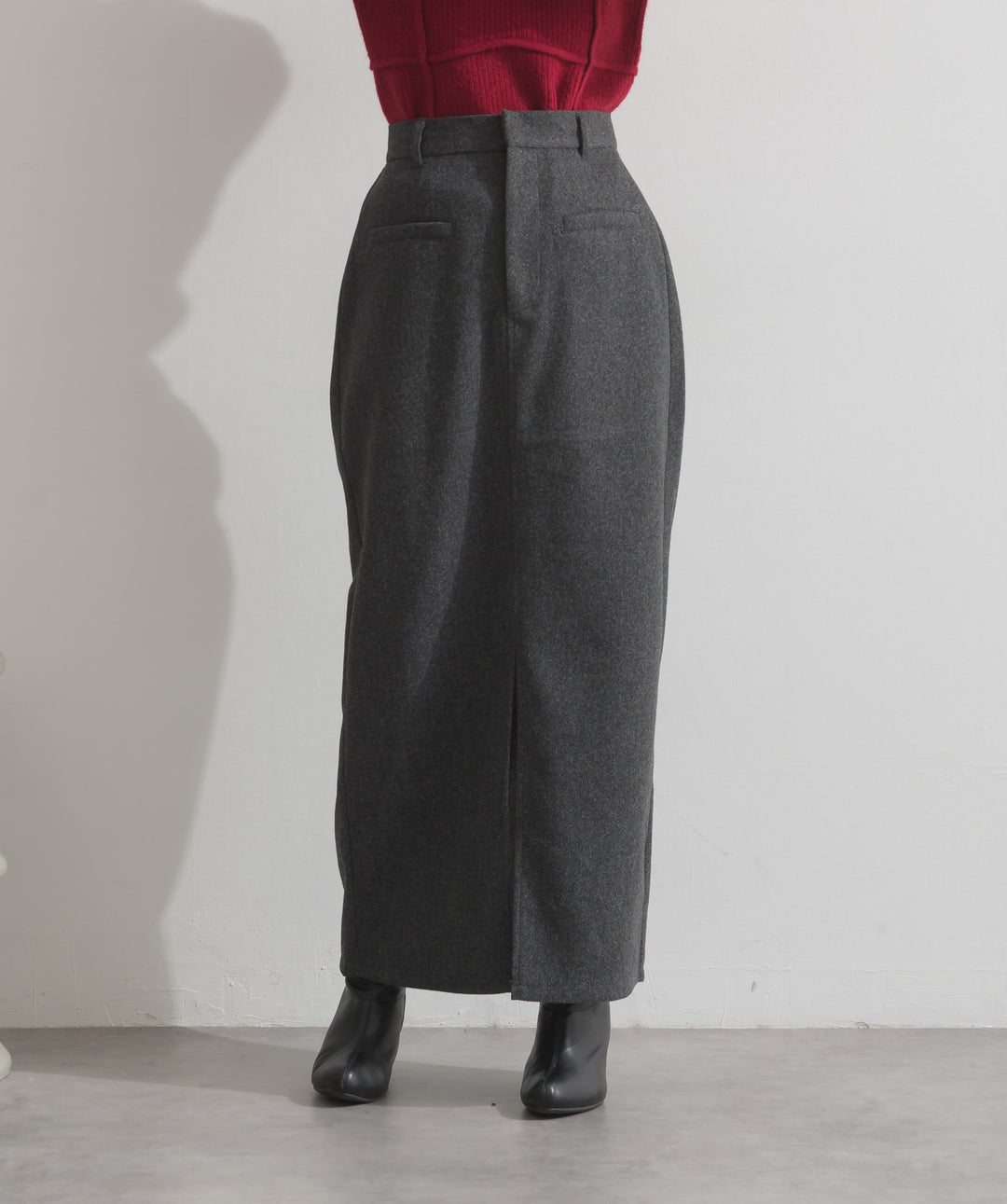 ウールライクタイトスカート