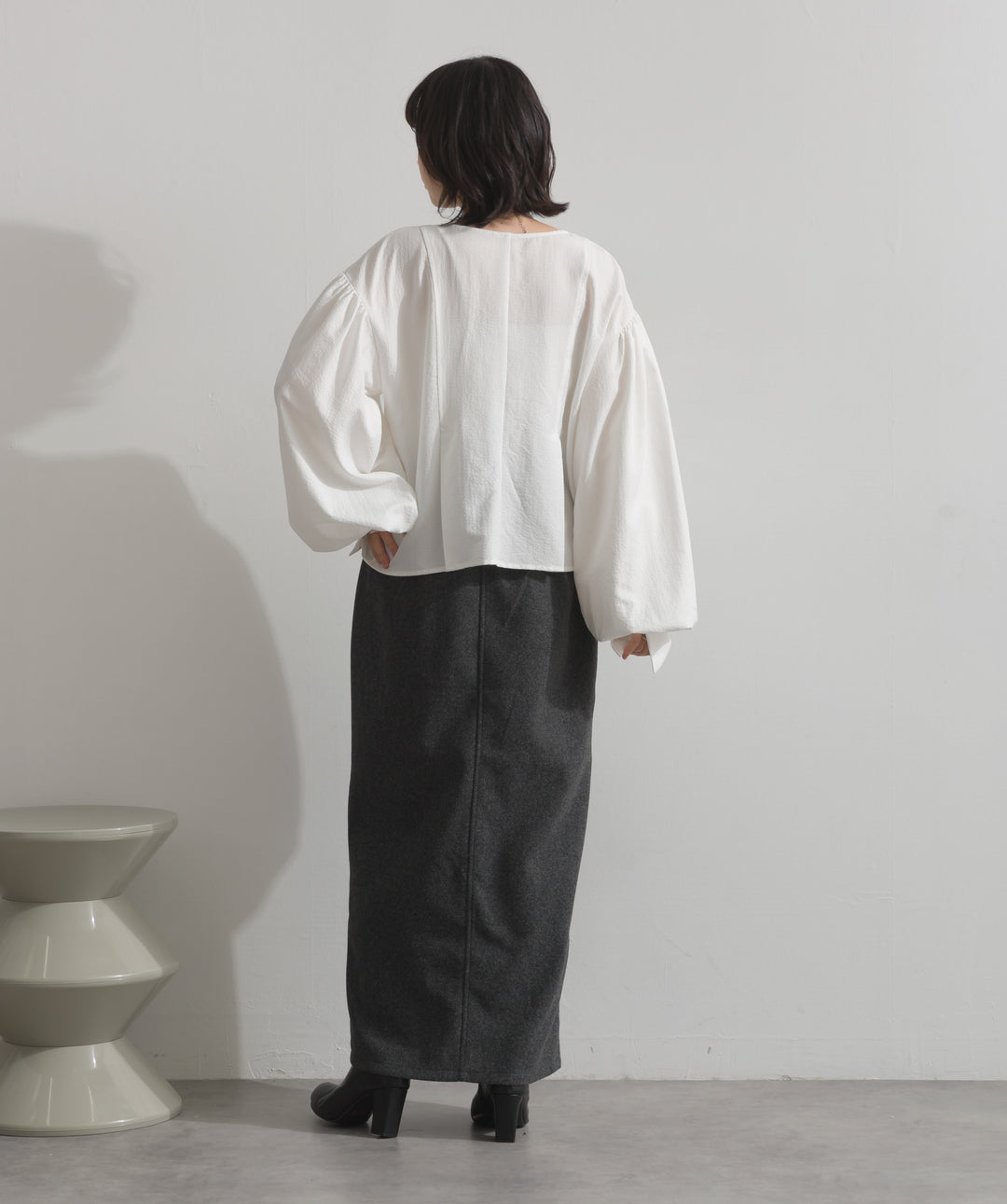 ウールライクタイトスカート