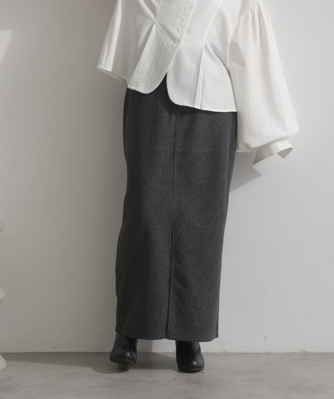ウールライクタイトスカート