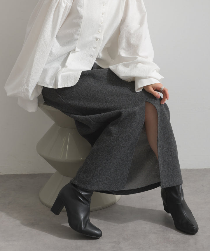 ウールライクタイトスカート