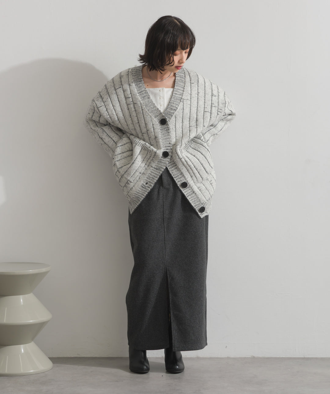 ウールライクタイトスカート