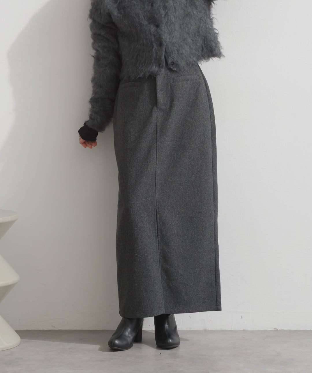 ウールライクタイトスカート