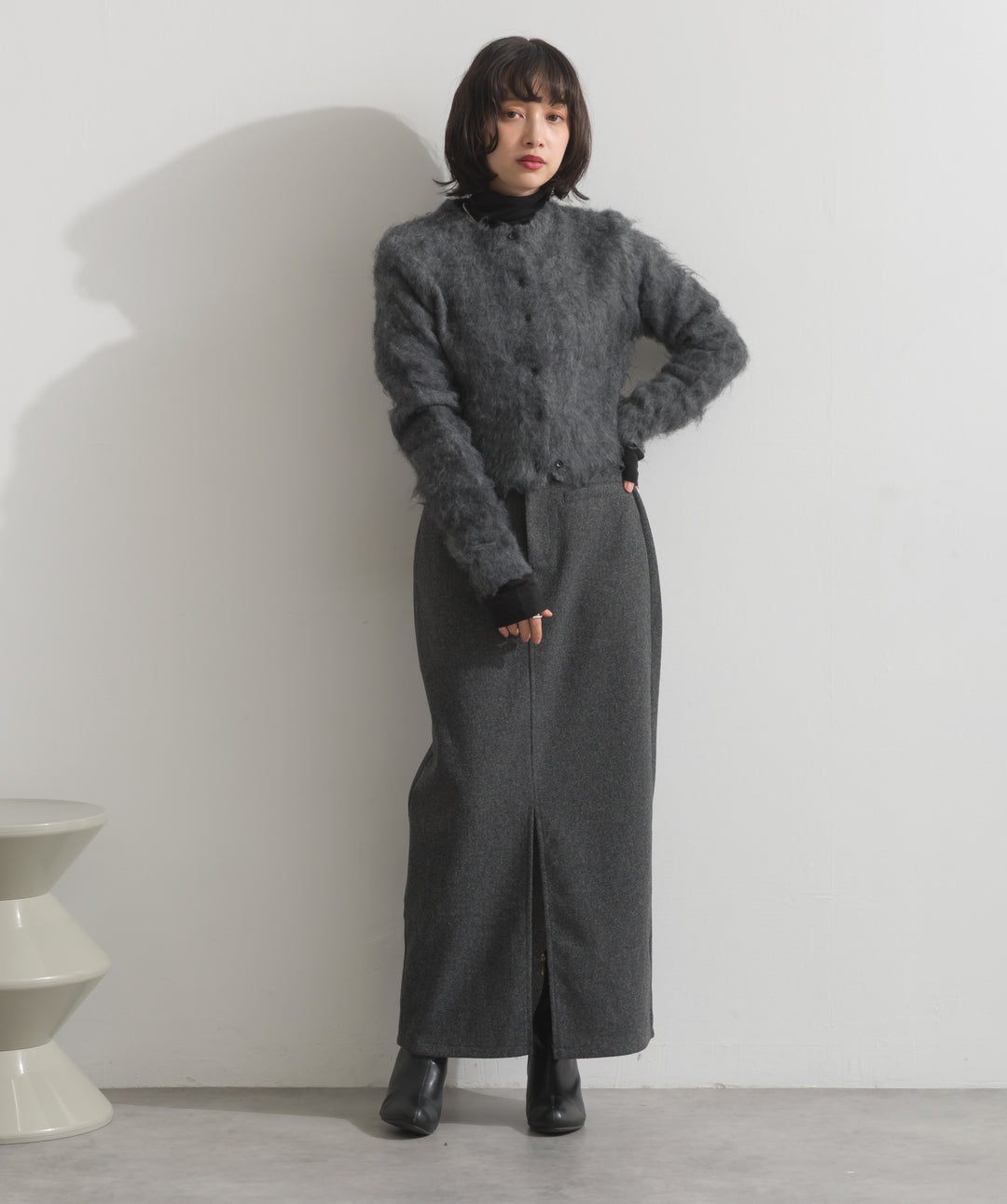 ウールライクタイトスカート