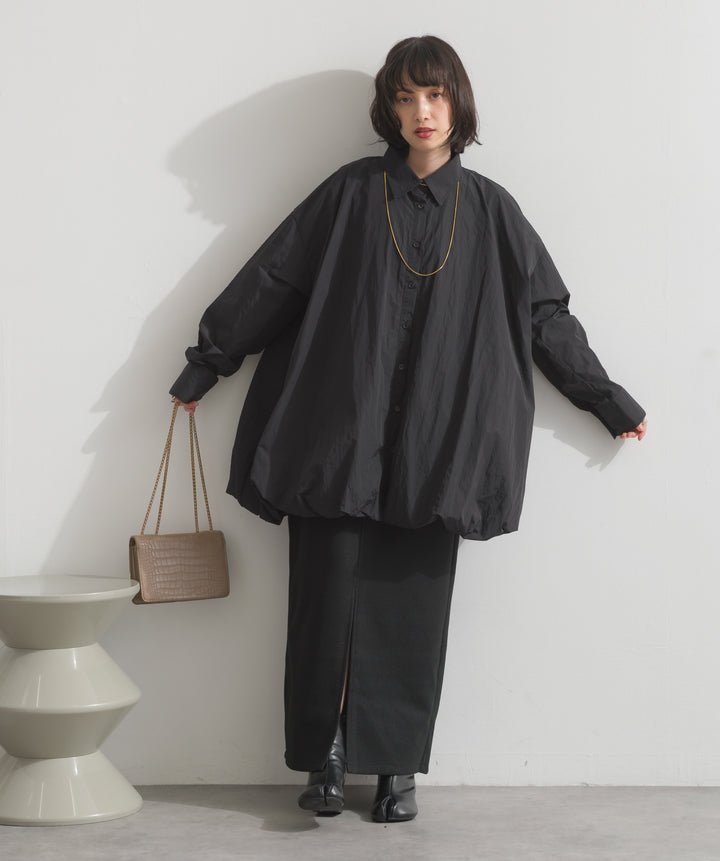 ナイロンタフタバルーンシャツ