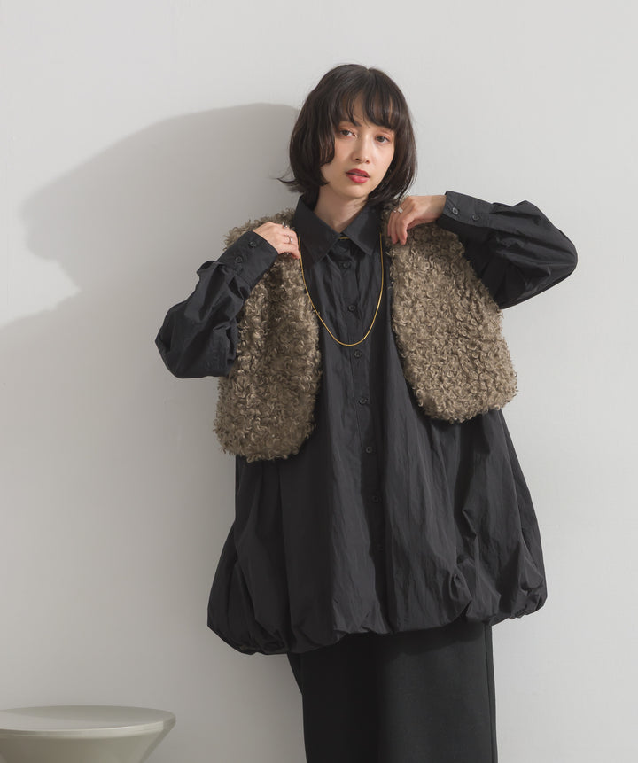 ナイロンタフタバルーンシャツ