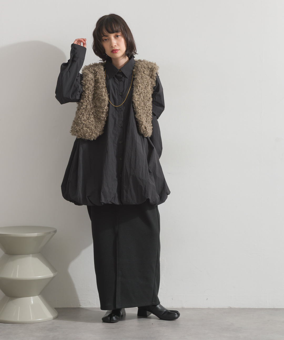 ウールライクタイトスカート