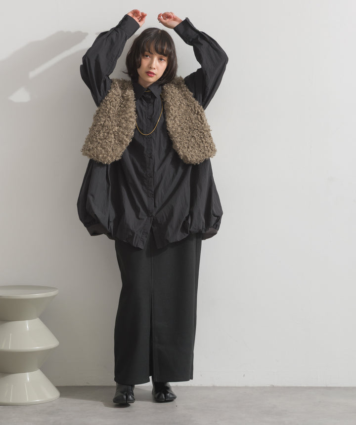 ナイロンタフタバルーンシャツ