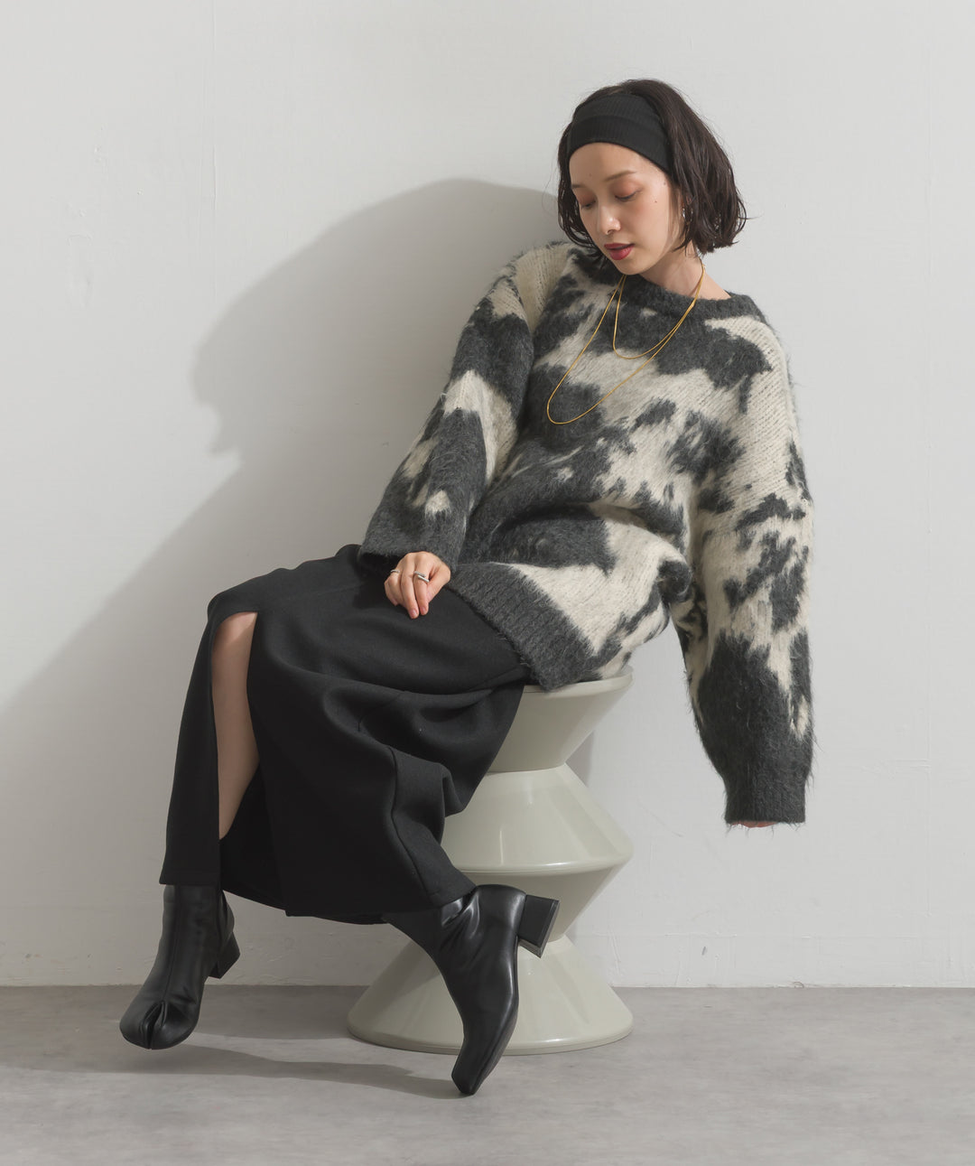 ウールライクタイトスカート