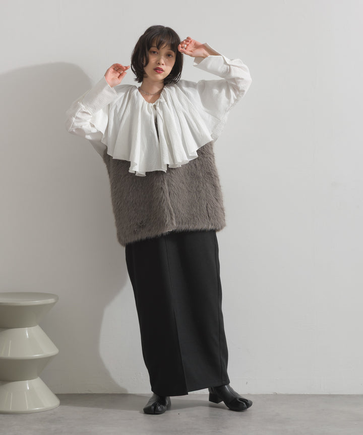 シャギーファーベスト