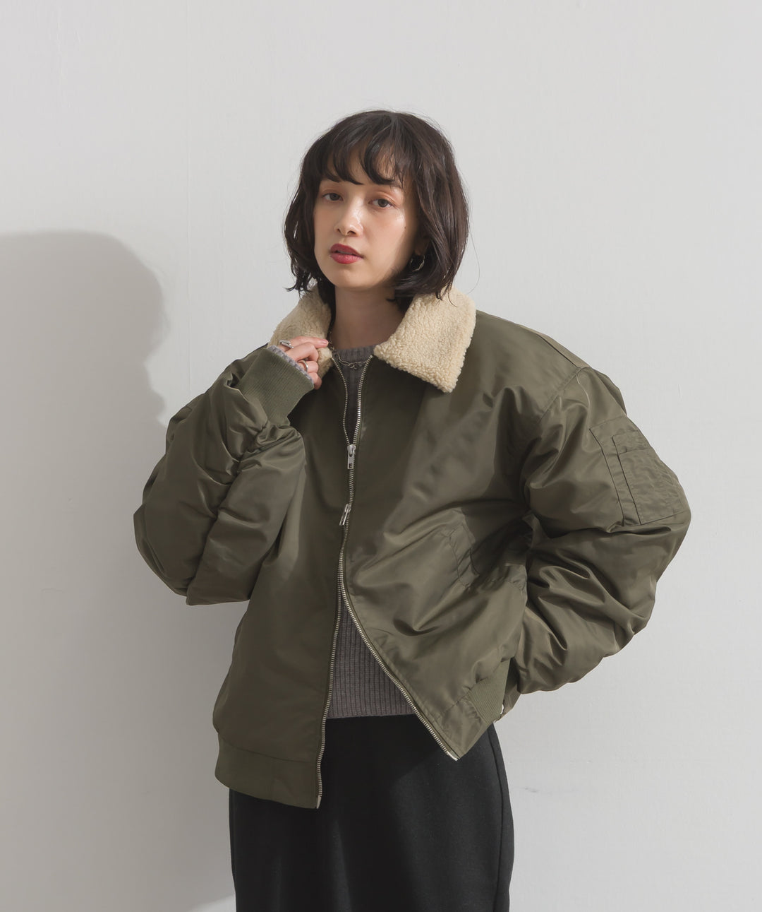 合繊オーバーサイズMA-1