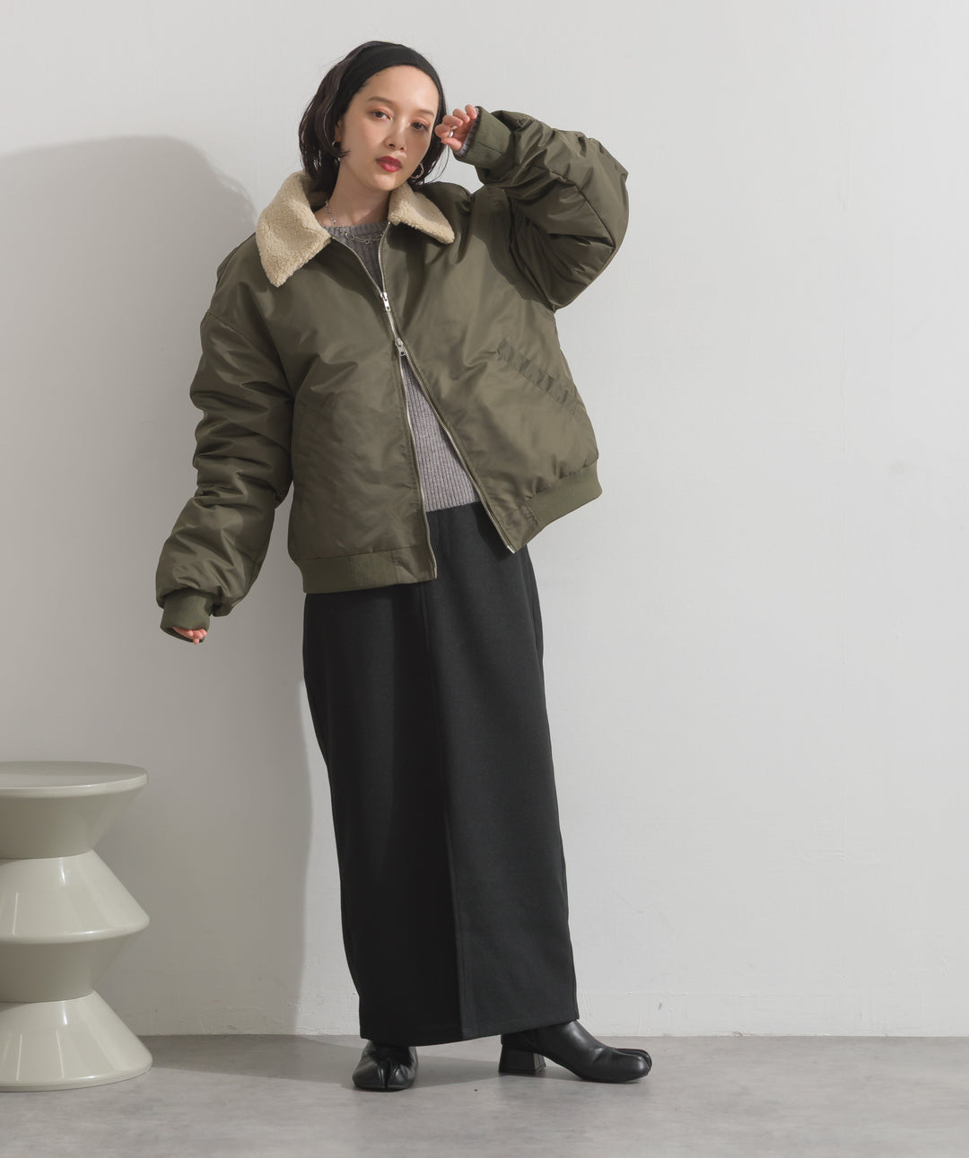 合繊オーバーサイズMA-1