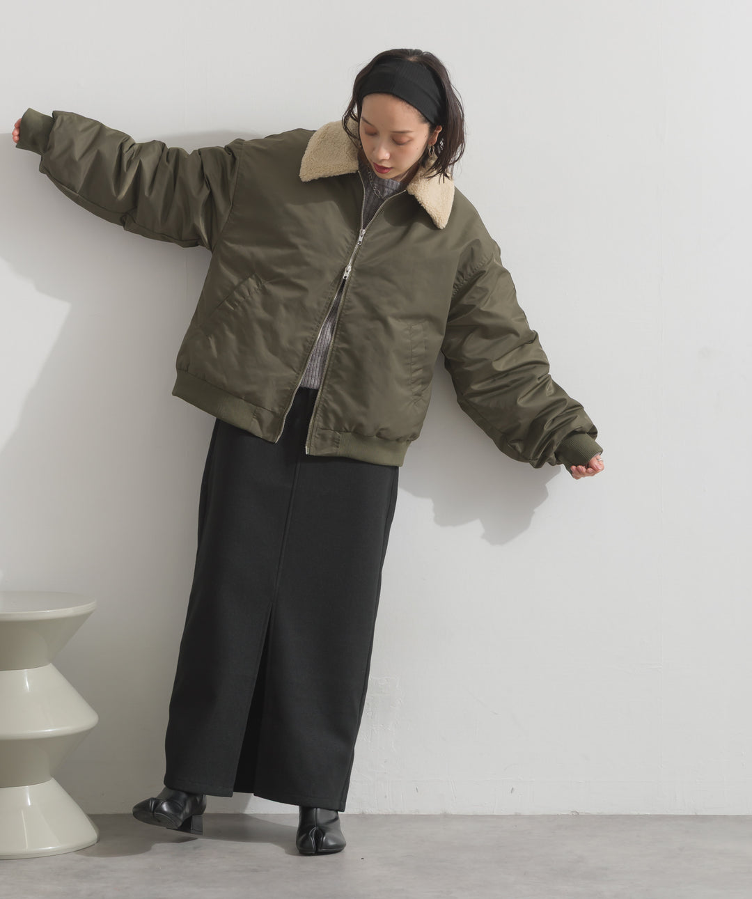 合繊オーバーサイズMA-1