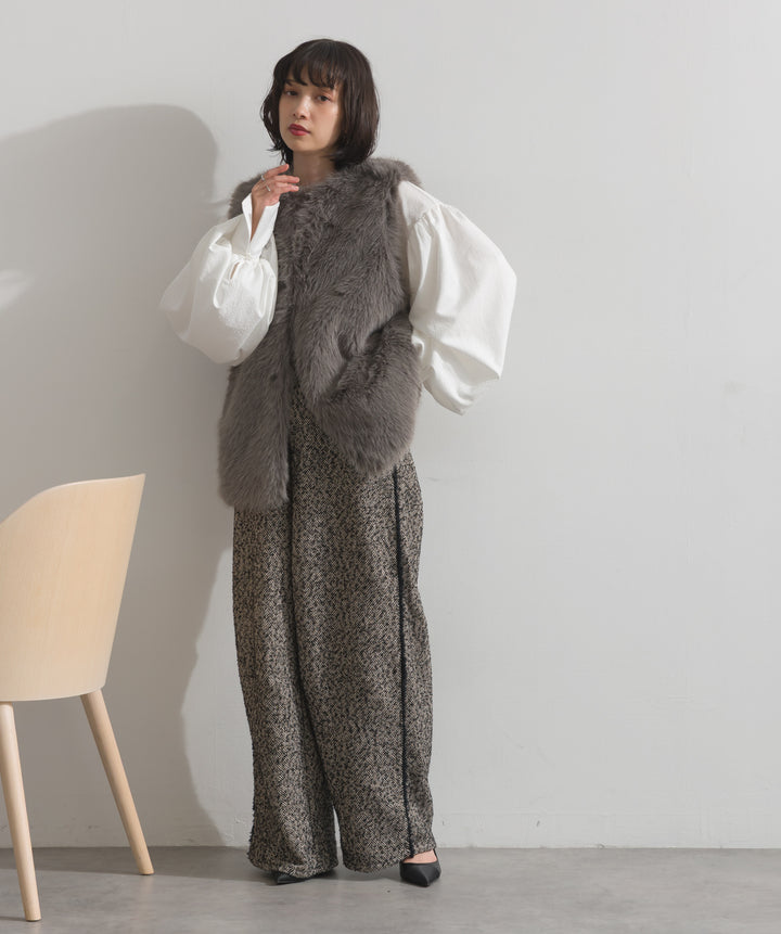 シャギーファーベスト