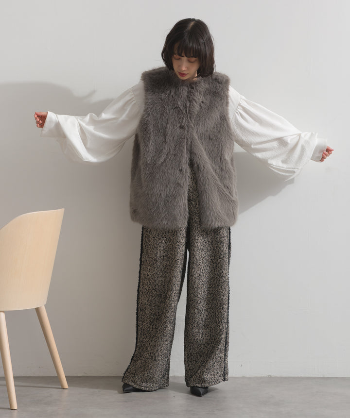 シャギーファーベスト