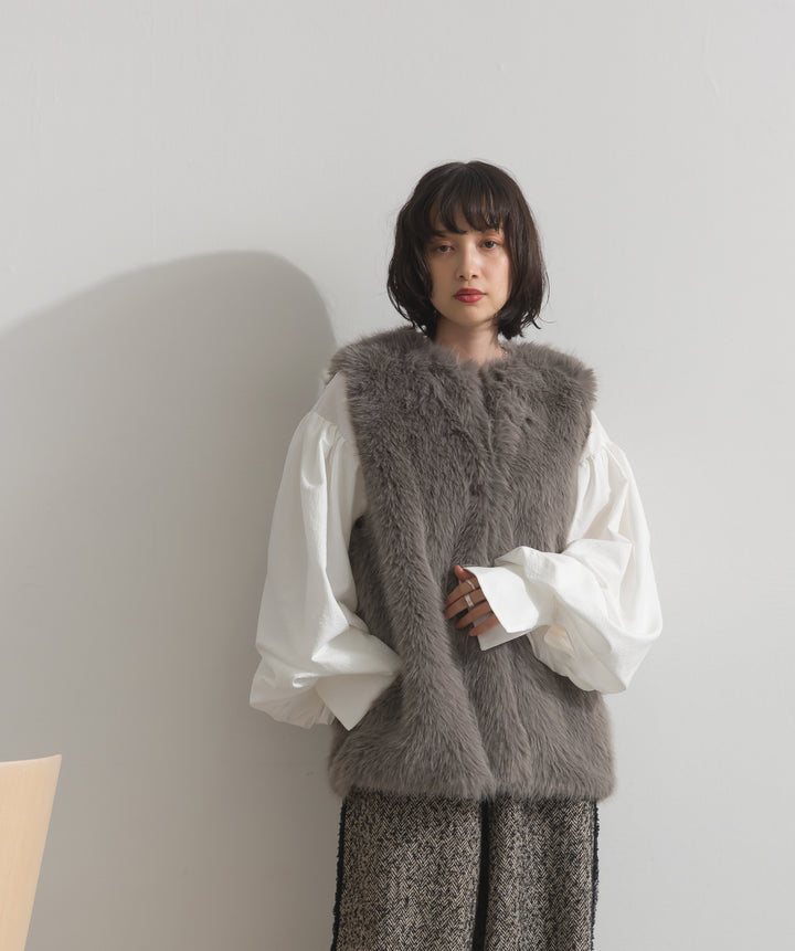 シャギーファーベスト