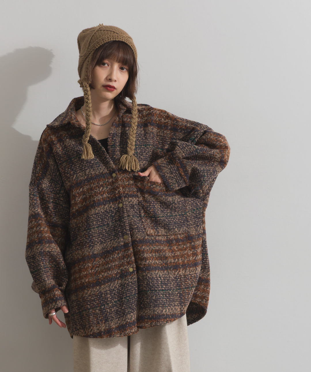 ブークレチェックシャツジャケット