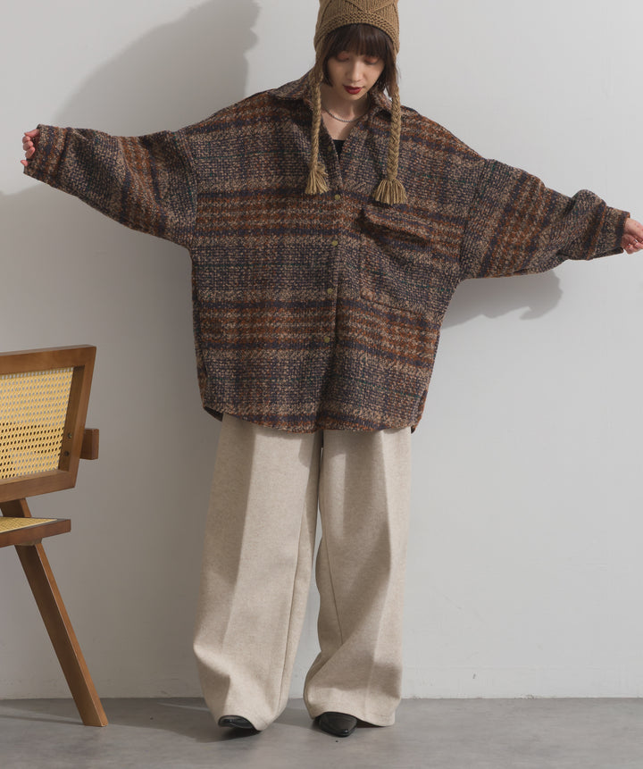 タックトラウザーズパンツ