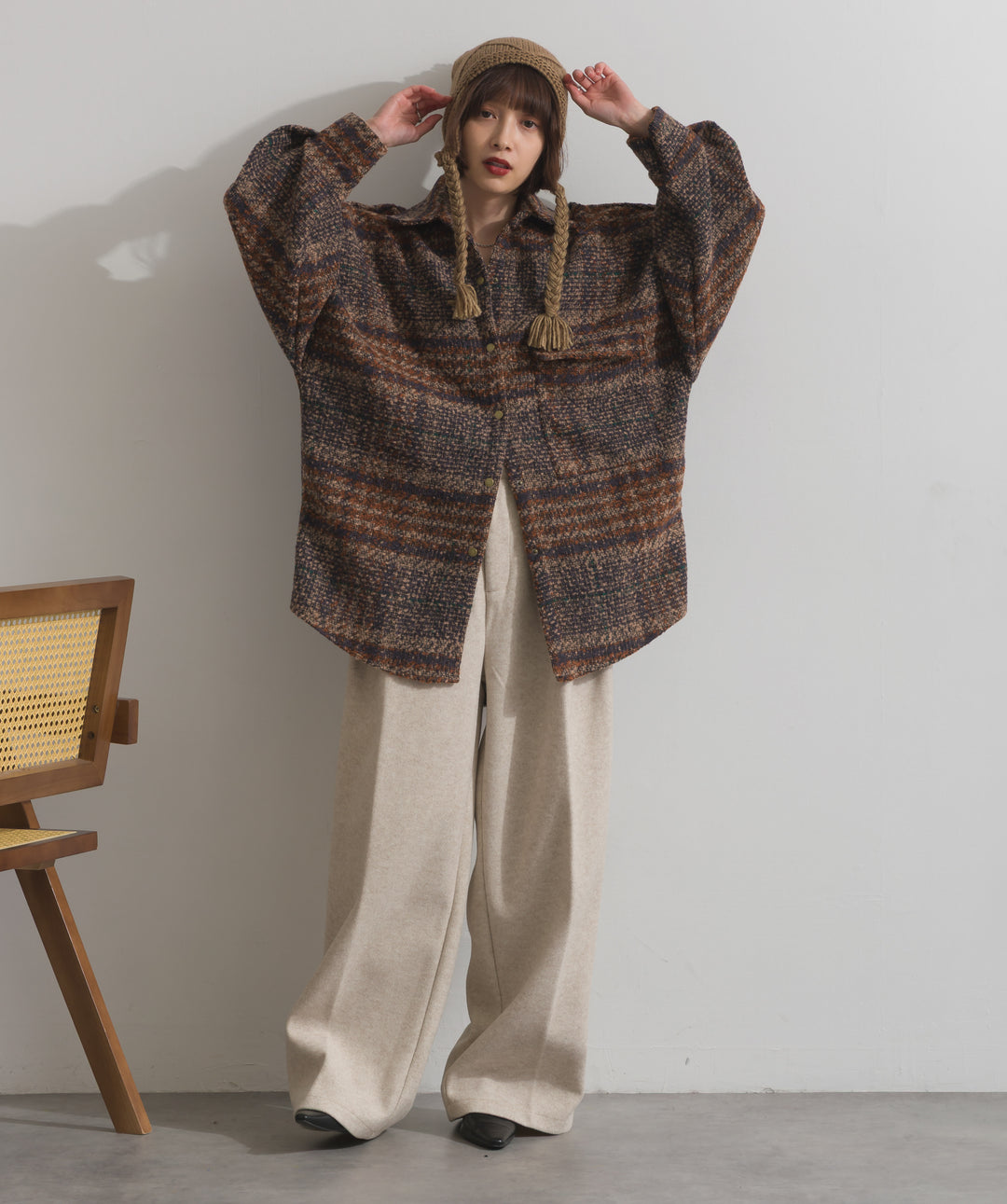 ブークレチェックシャツジャケット