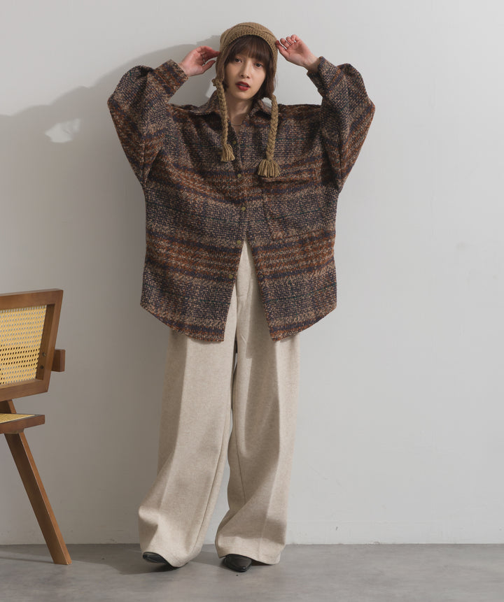 タックトラウザーズパンツ