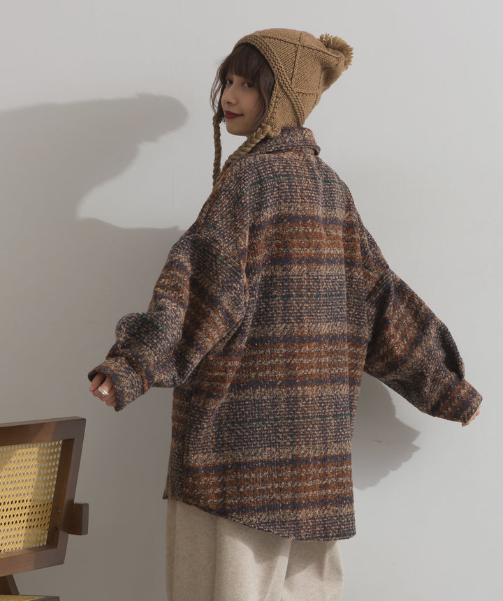 ブークレチェックシャツジャケット