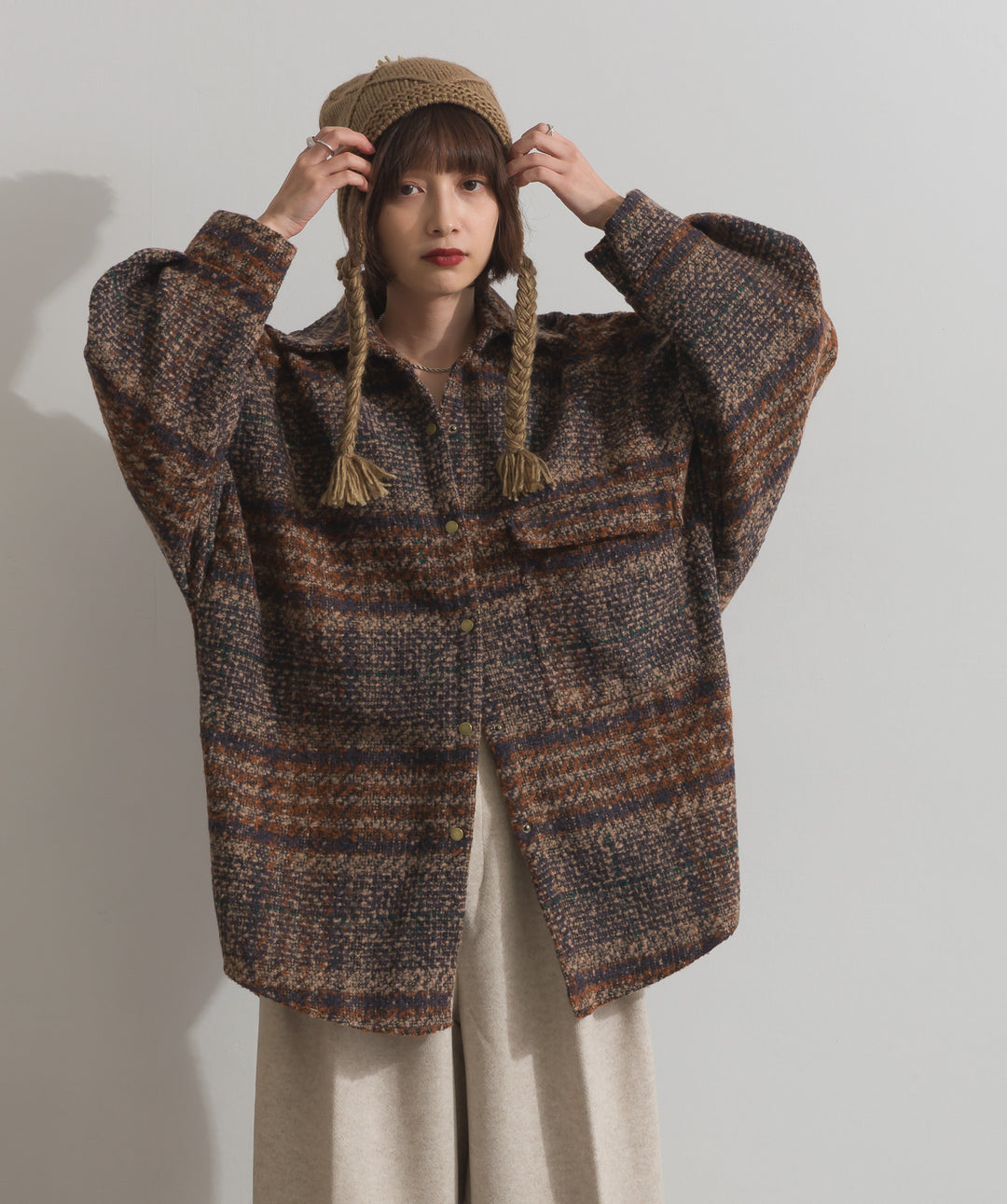 ブークレチェックシャツジャケット
