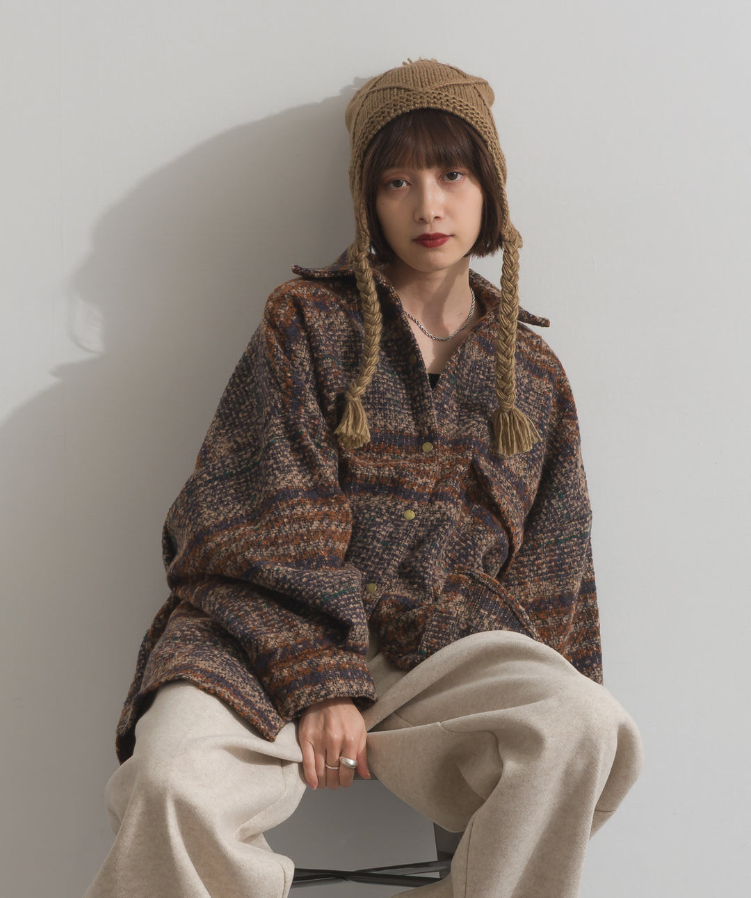 ブークレチェックシャツジャケット