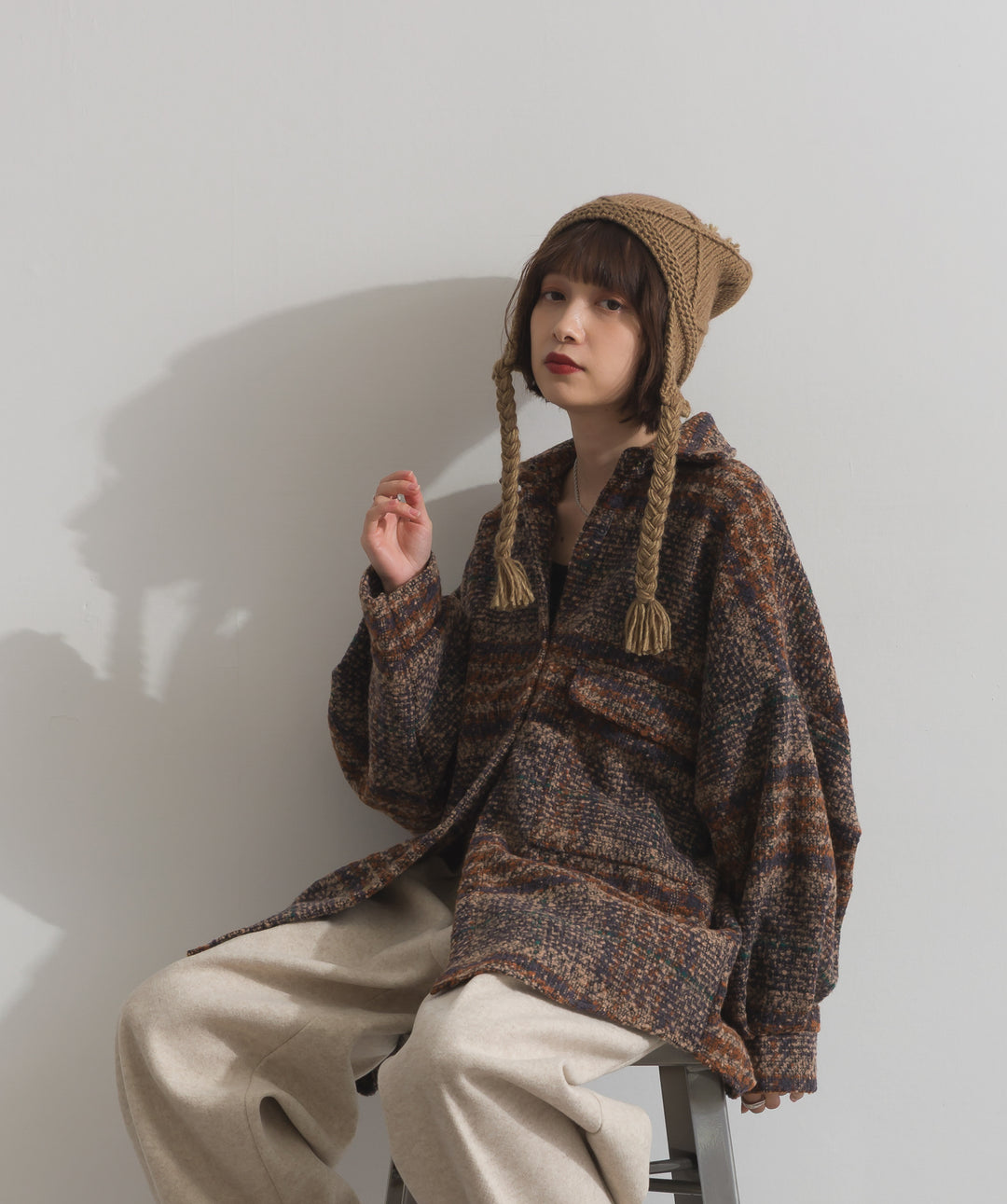 ブークレチェックシャツジャケット