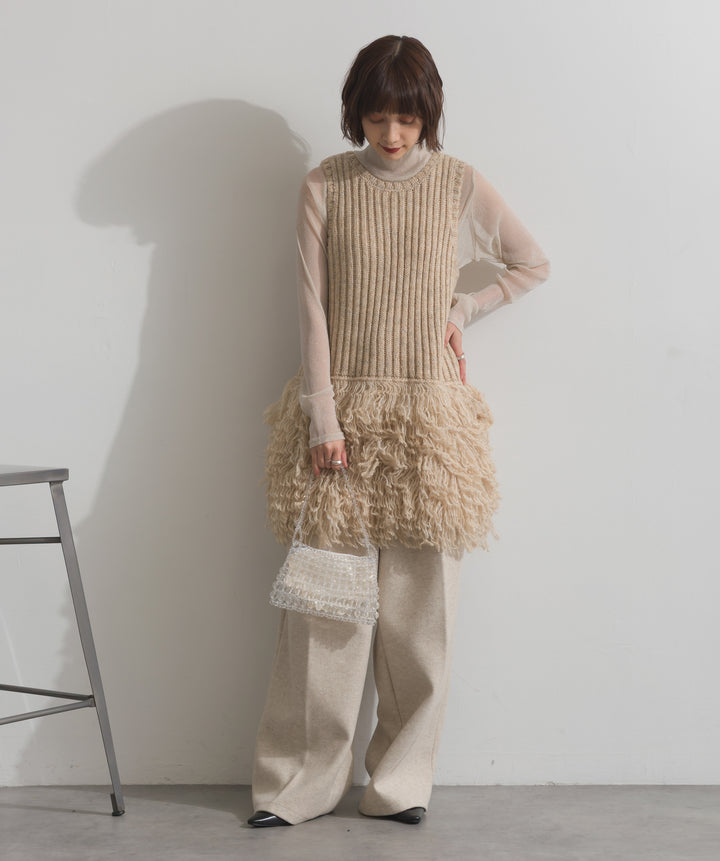 グリッタービーズ メッシュショルダーバッグ