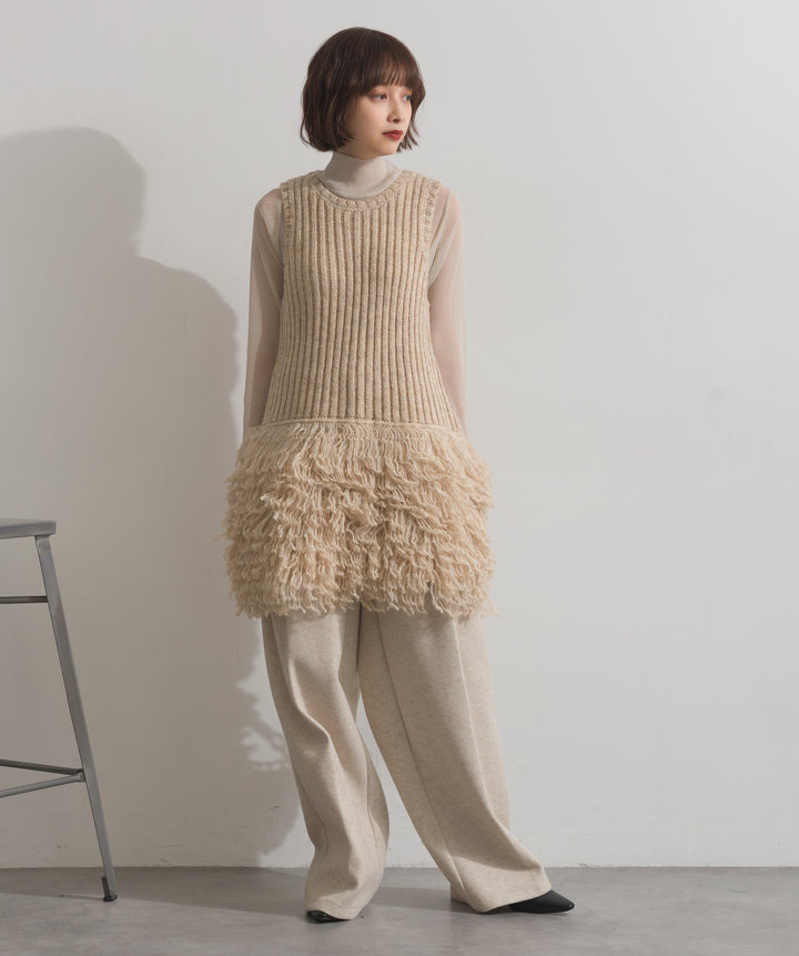 タックトラウザーズパンツ