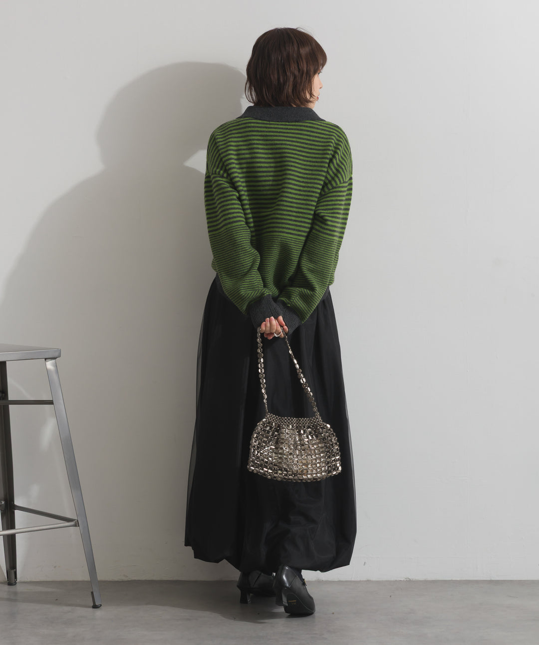 メタルメッシュチェーンバッグ