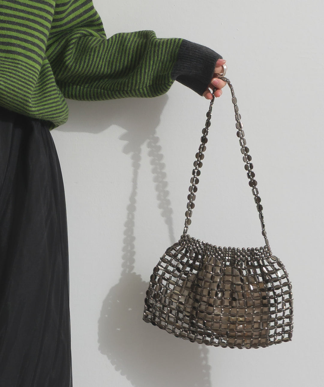 メタルメッシュチェーンバッグ