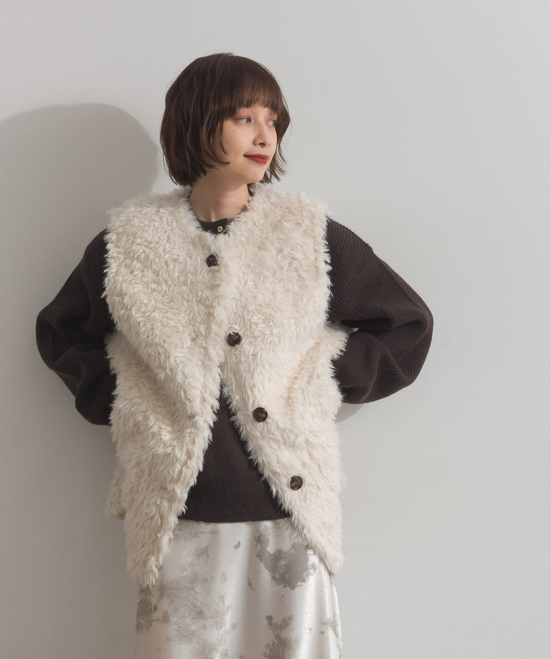 シャギーボアファーベスト