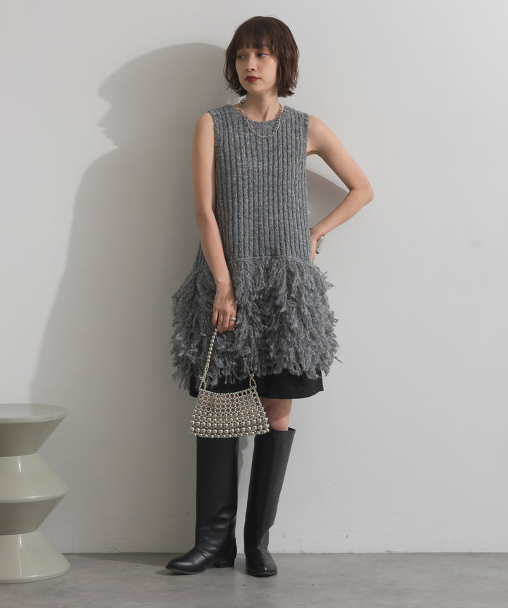 グリッタービーズ メッシュショルダーバッグ