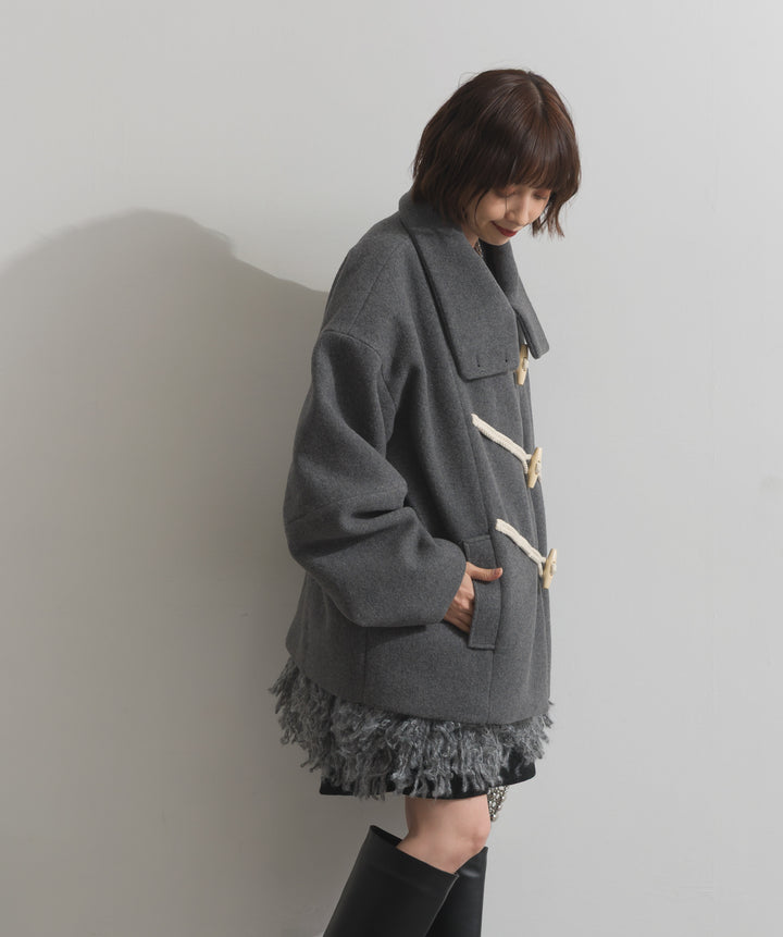 スタンドカラーダッフルコート