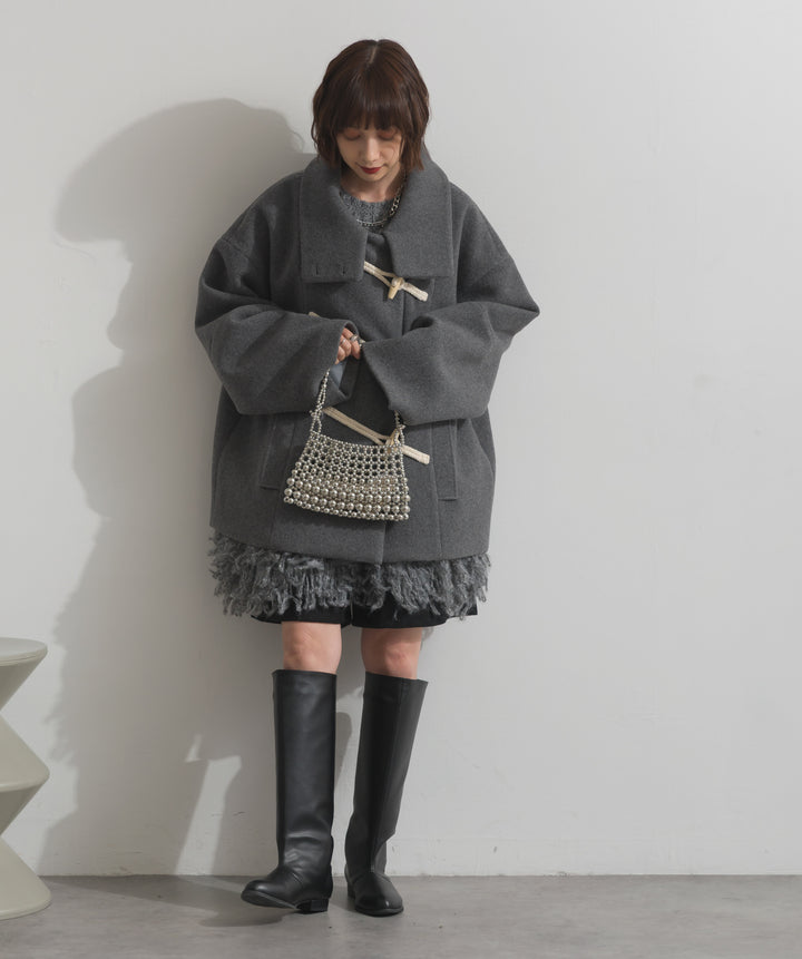 スタンドカラーダッフルコート