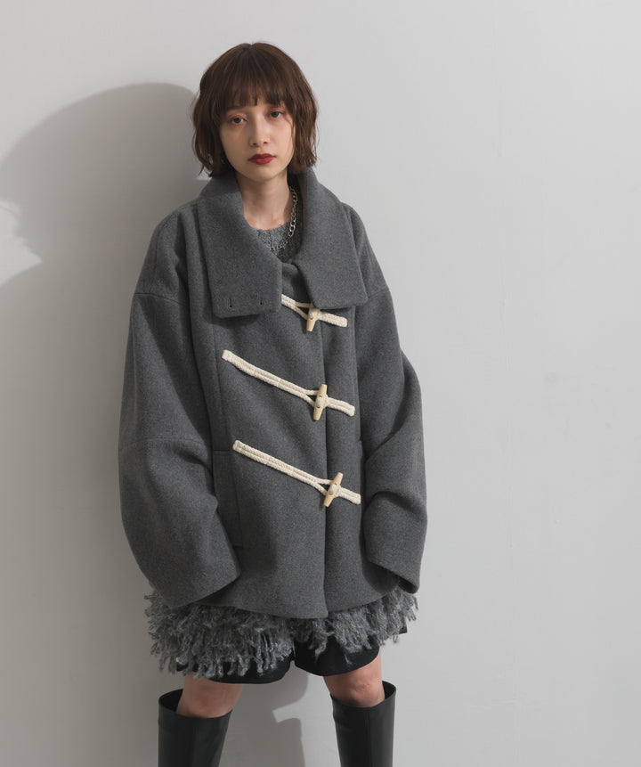 スタンドカラーダッフルコート